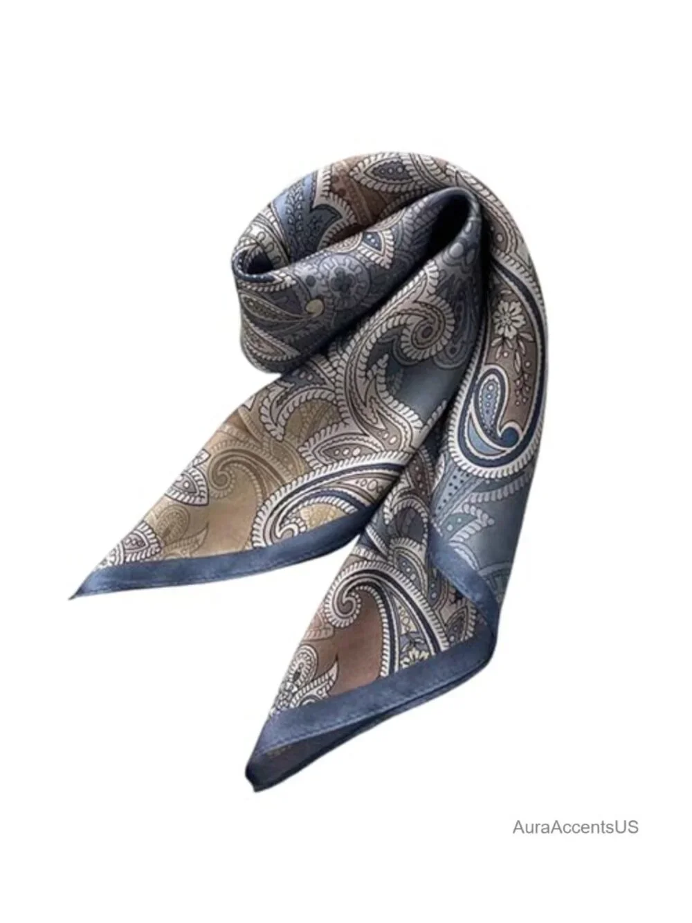 100% Mulberry Silk Square Neckerchief Scarf for Women